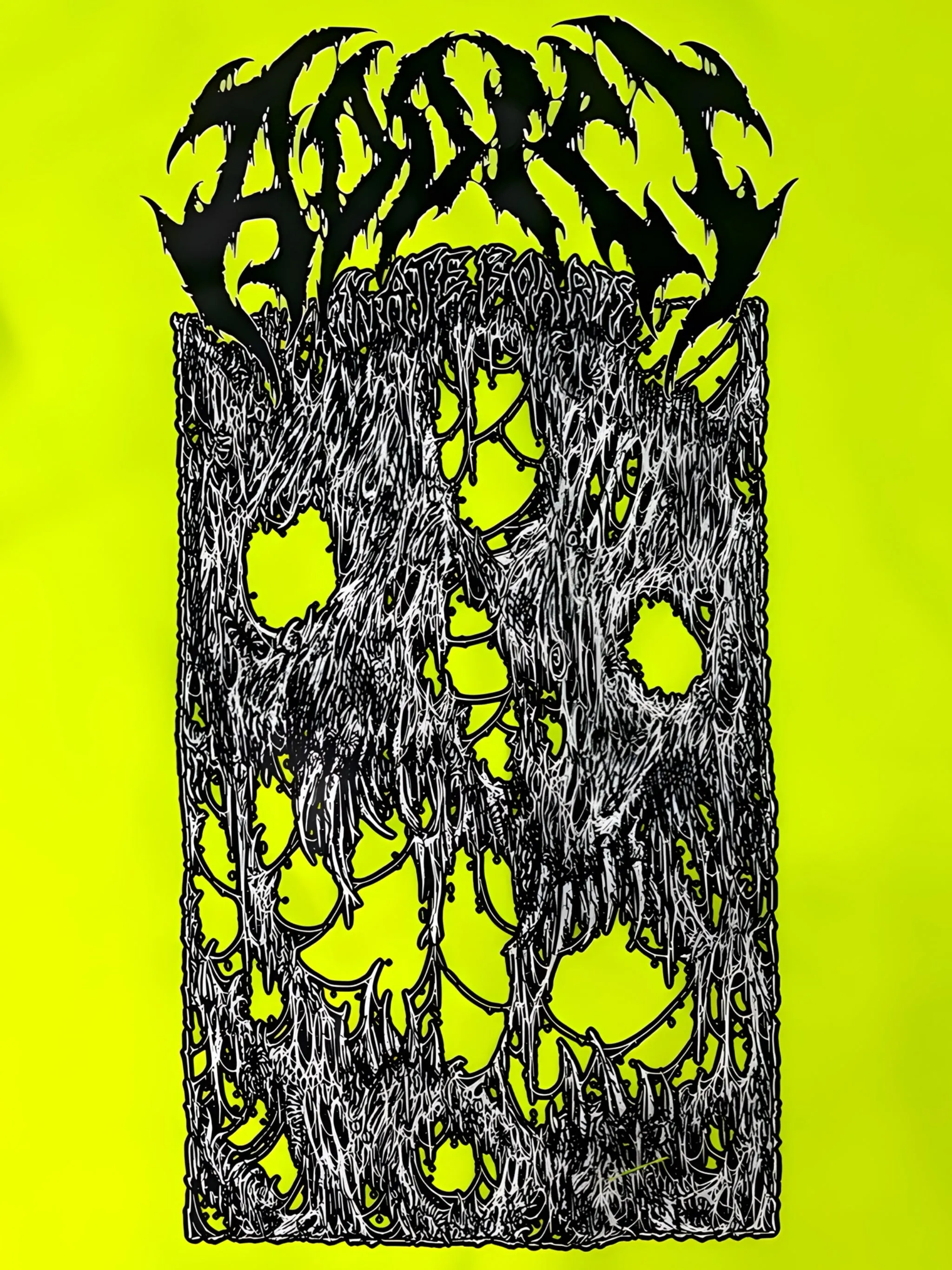 Addict Skateboards - Heavy Metal Tradie - Highvis Yellow