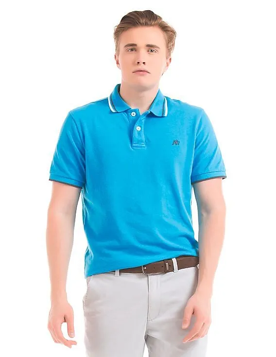 Aeropostale Solid Pique Polo Shirt