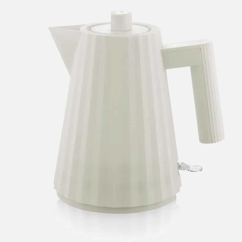 Alessi Electric Kettle - Plisse White - 1L | Coggles