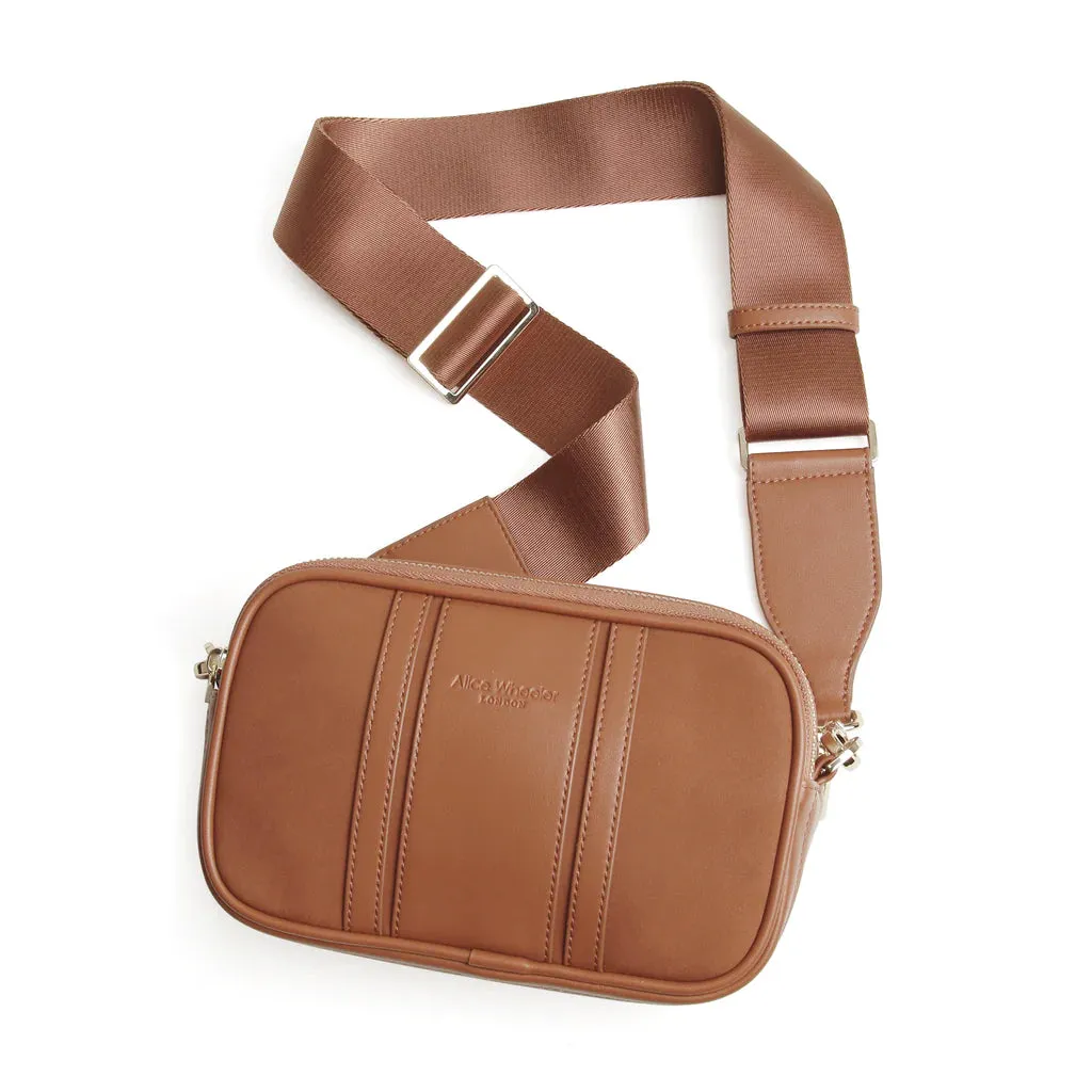 Alice Wheeler Madrid Camera Cross Body Bag Tan