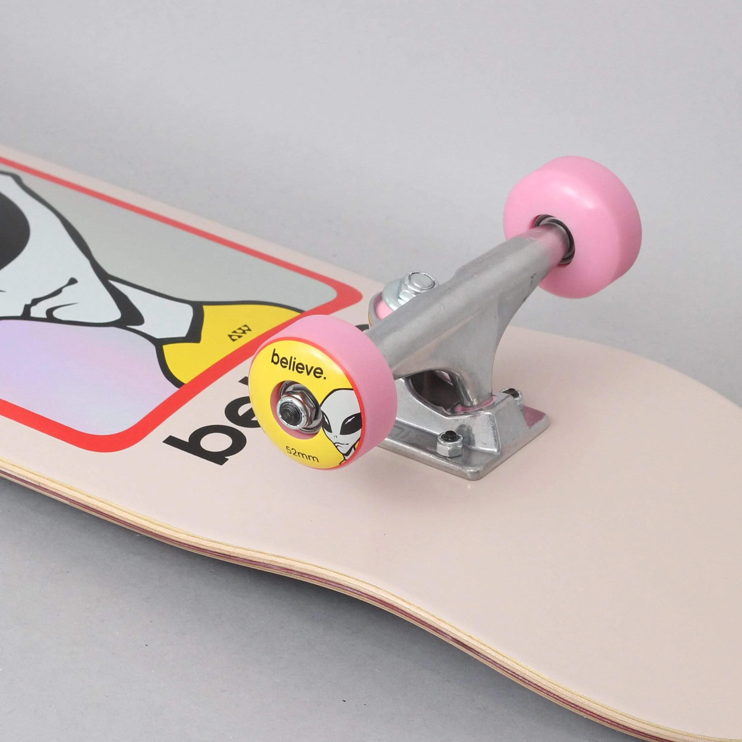 Alien Workshop 7.875 Believe Hologram Complete Skateboard Pink