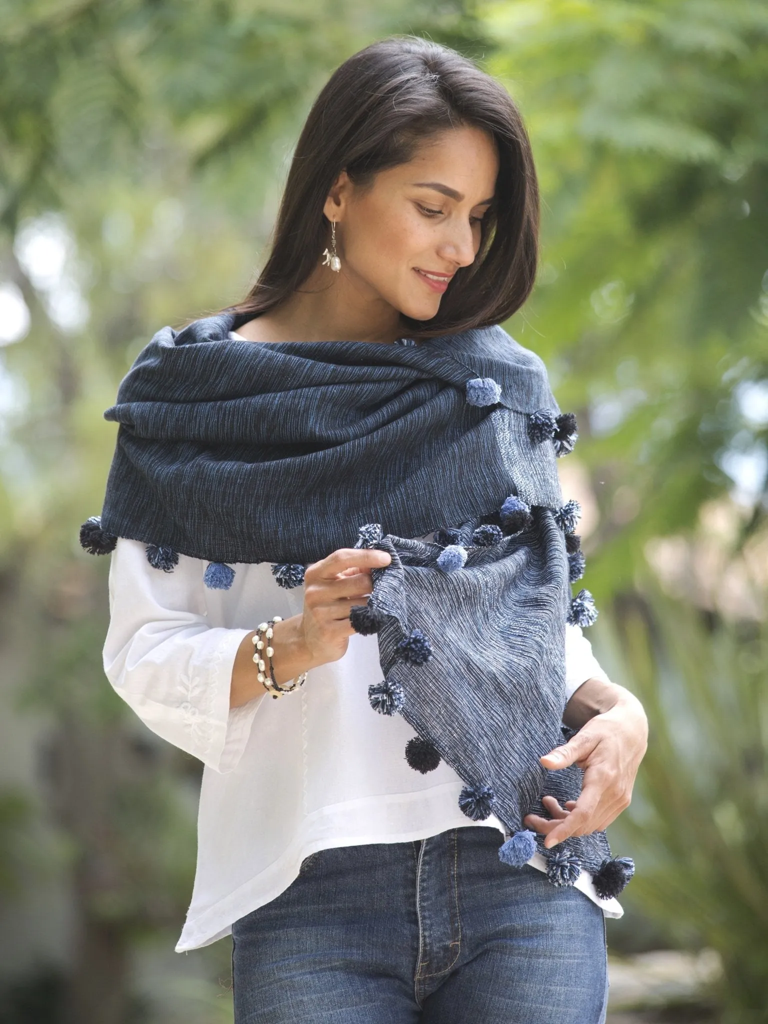 Ana Pompom Scarf