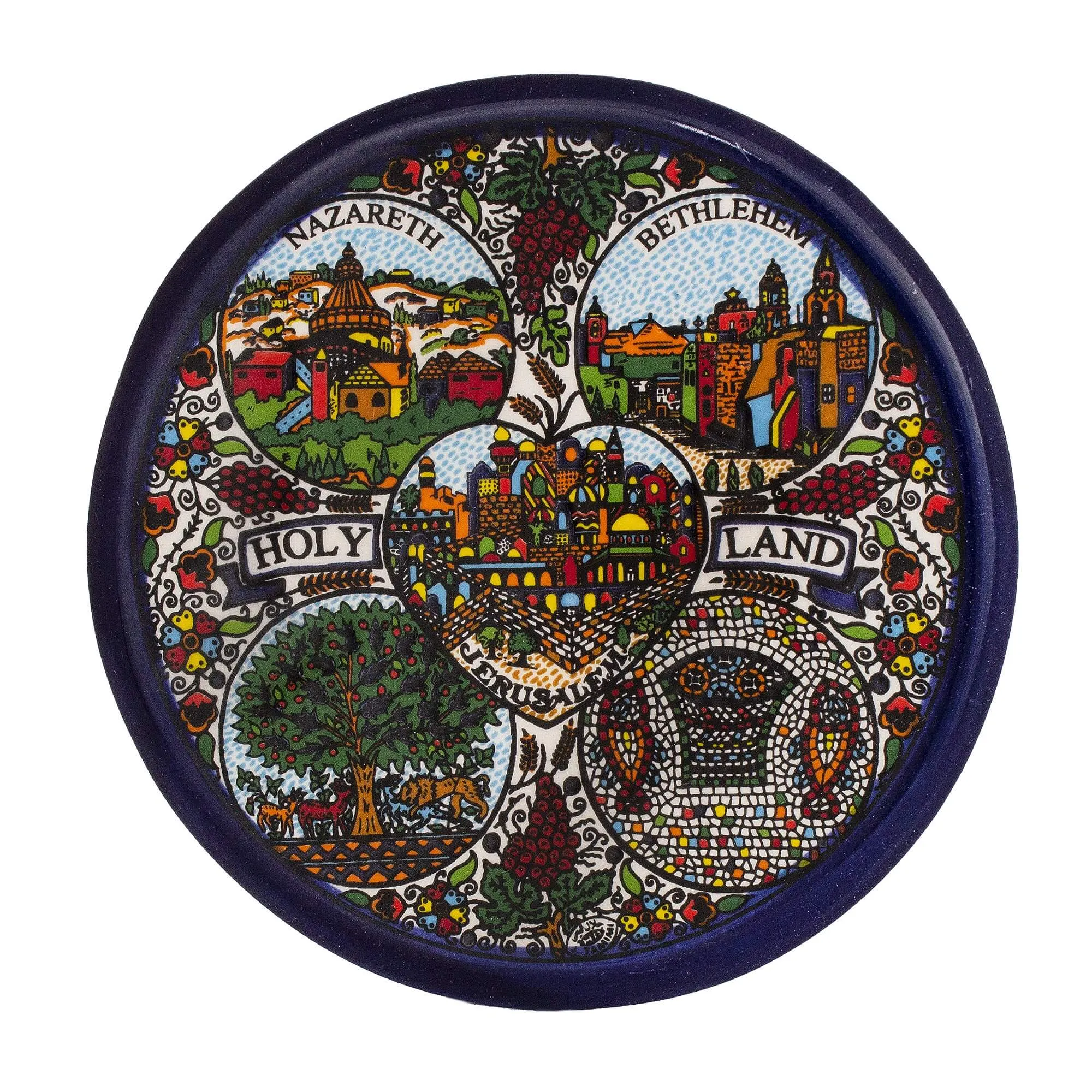 Armenian Ceramic Decorative Plate Holy Land (11.42)