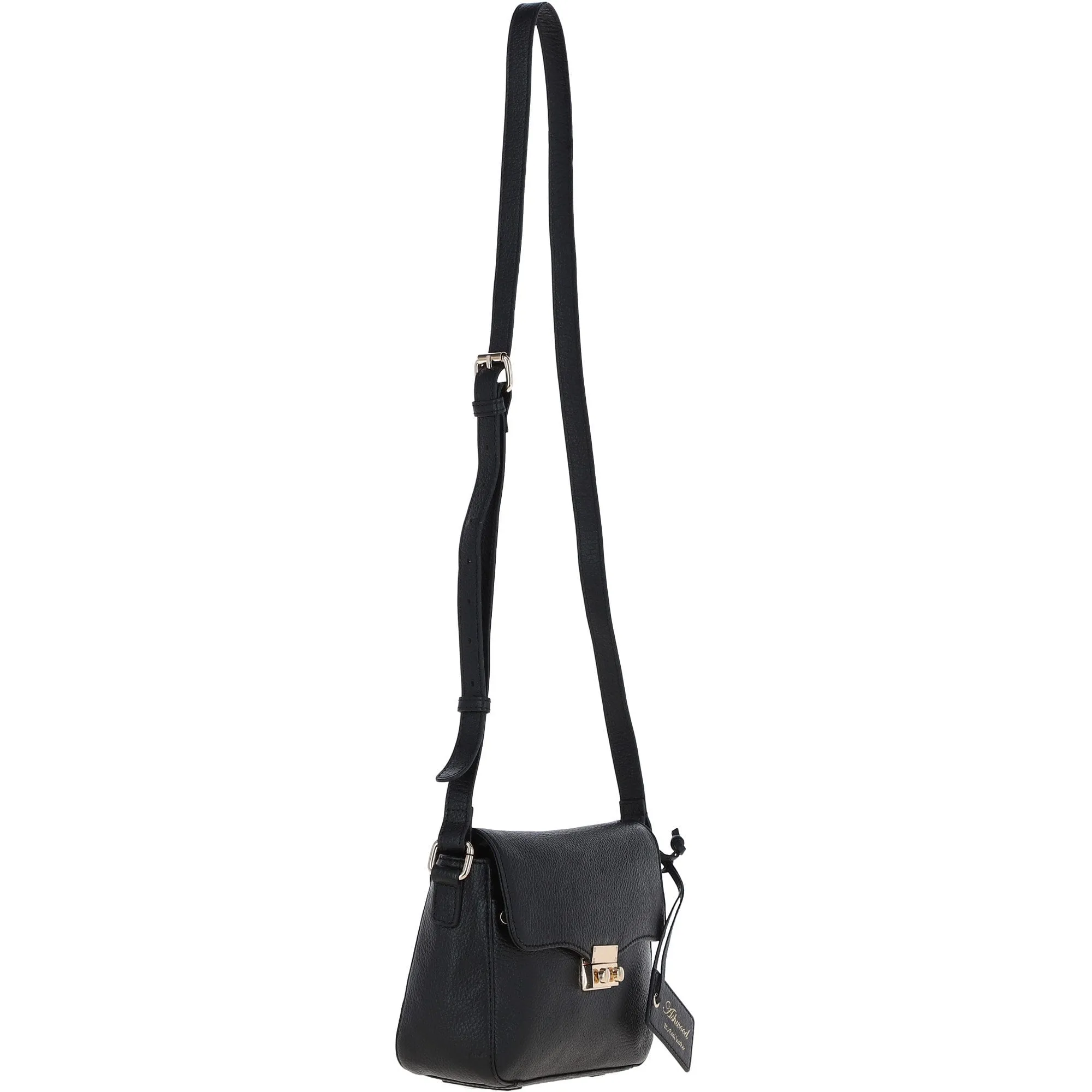 Ashwood Leather Cross Body Bag Black: C-50