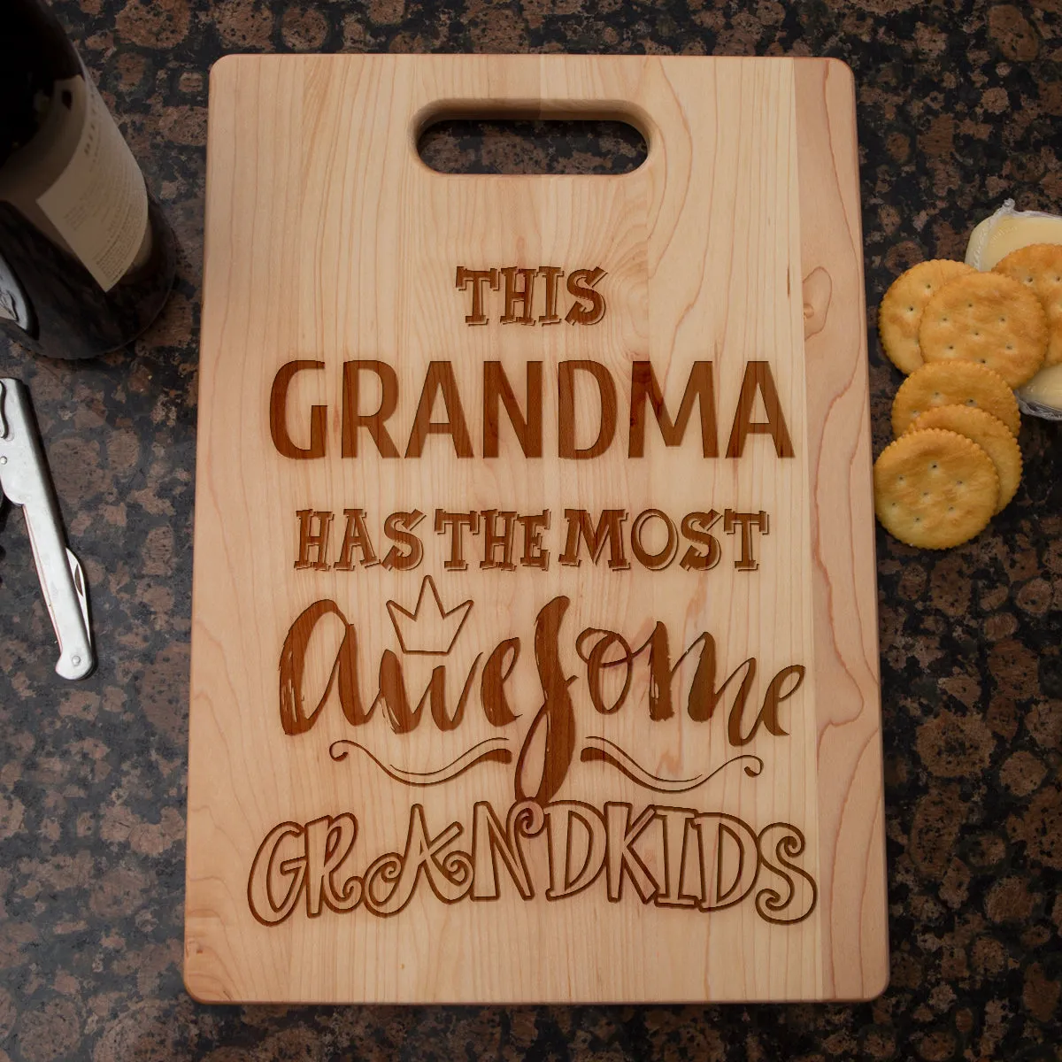 Awesome Grandma Personalized Cutting Board