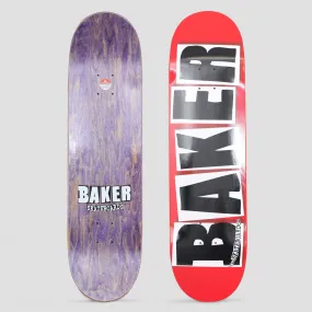 Baker 8.475 Brand Logo Skateboard Deck Red / Black / White