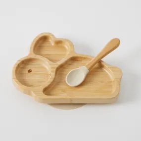 Bamboo Plate & Spoon Set - Belle