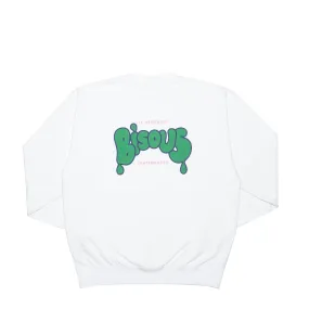 Bisous Skateboards - Veritable Crewneck - White