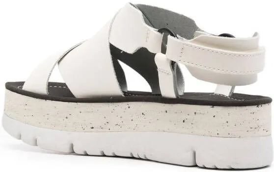 Camper Oruga Up platform sandals White