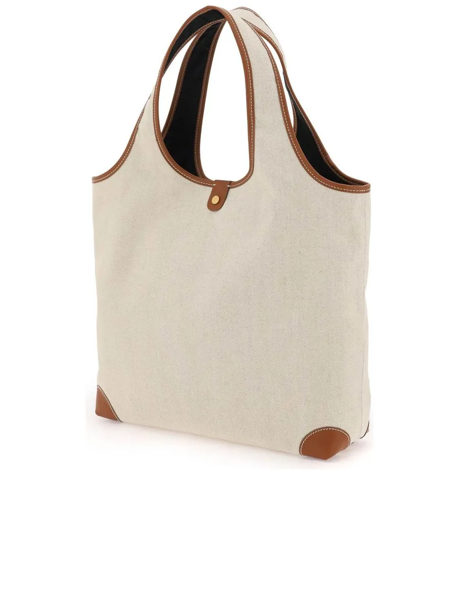 Canvas and Leather B-Army Grocery Bag