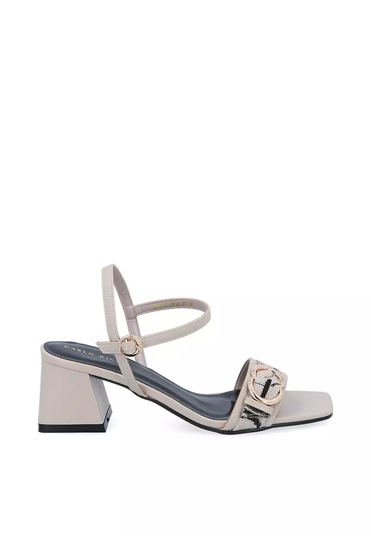 Carlo Rino Beige Carlo GEO Jaquard Sandals