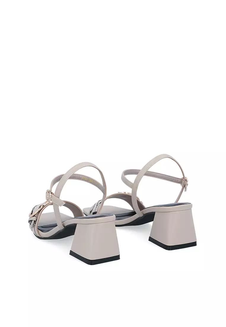 Carlo Rino Beige Carlo GEO Jaquard Sandals