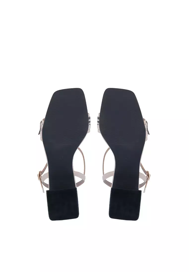 Carlo Rino Beige Carlo GEO Jaquard Sandals