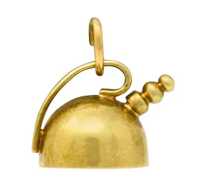 Cartier Retro 14 Karat Gold Tea Kettle Pot Charm