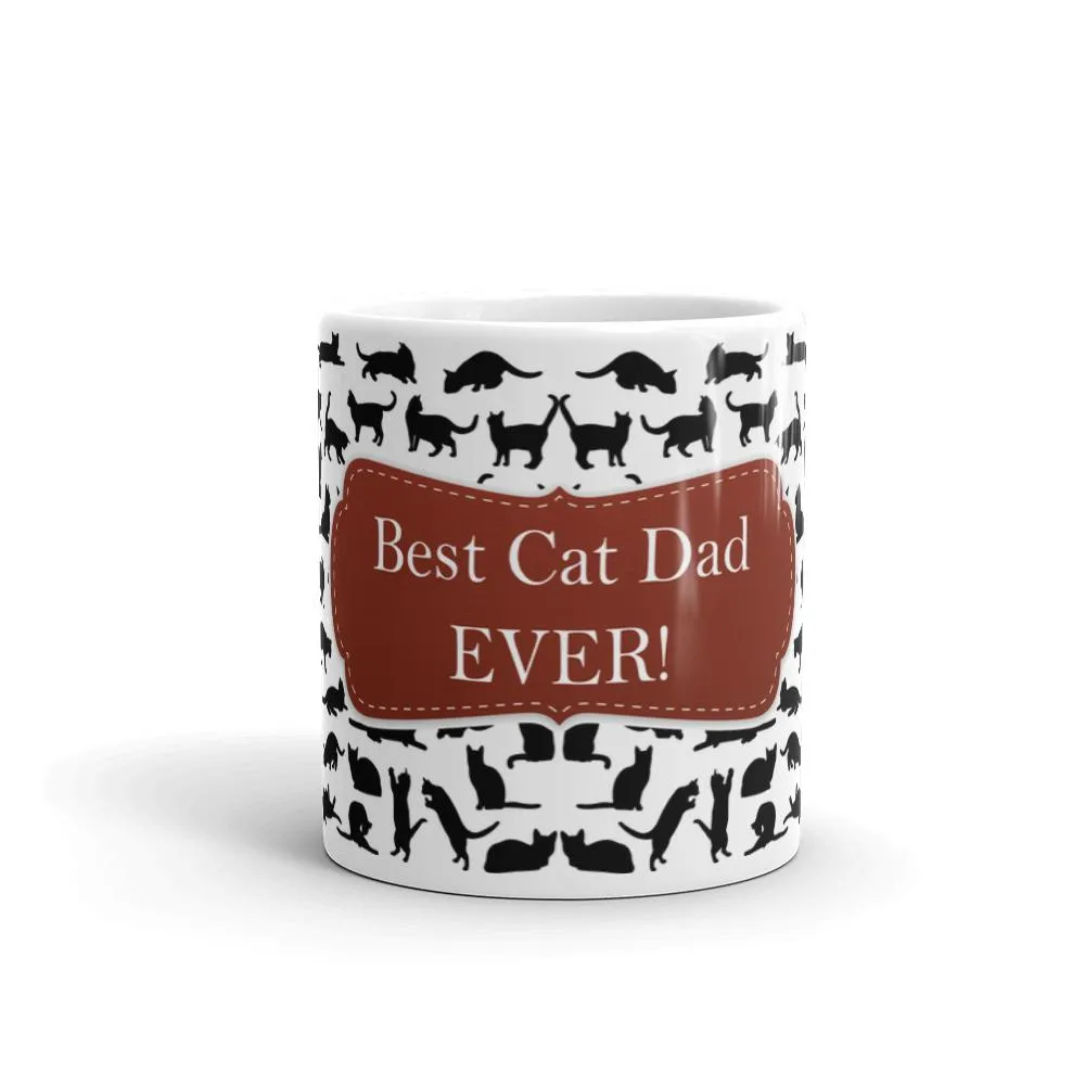 Cat Dad Red Coffee Mug