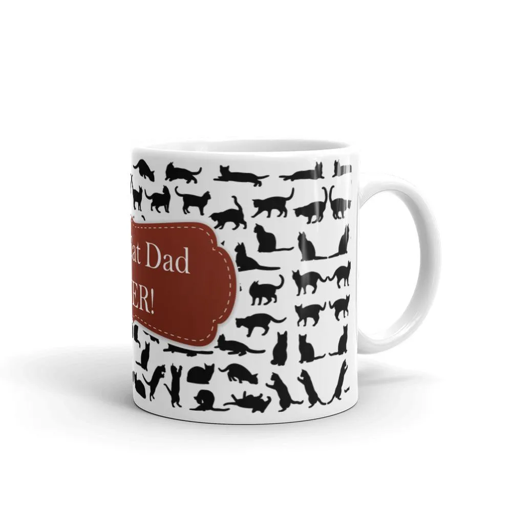 Cat Dad Red Coffee Mug