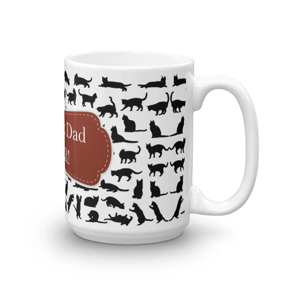 Cat Dad Red Coffee Mug