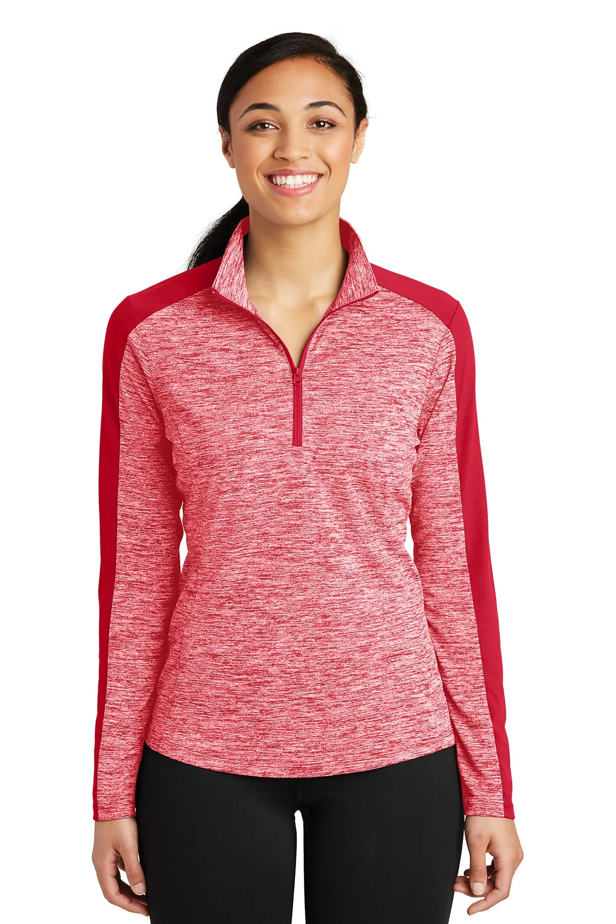 CCS Electric Heather Quarter-zip Pullover - Ladies