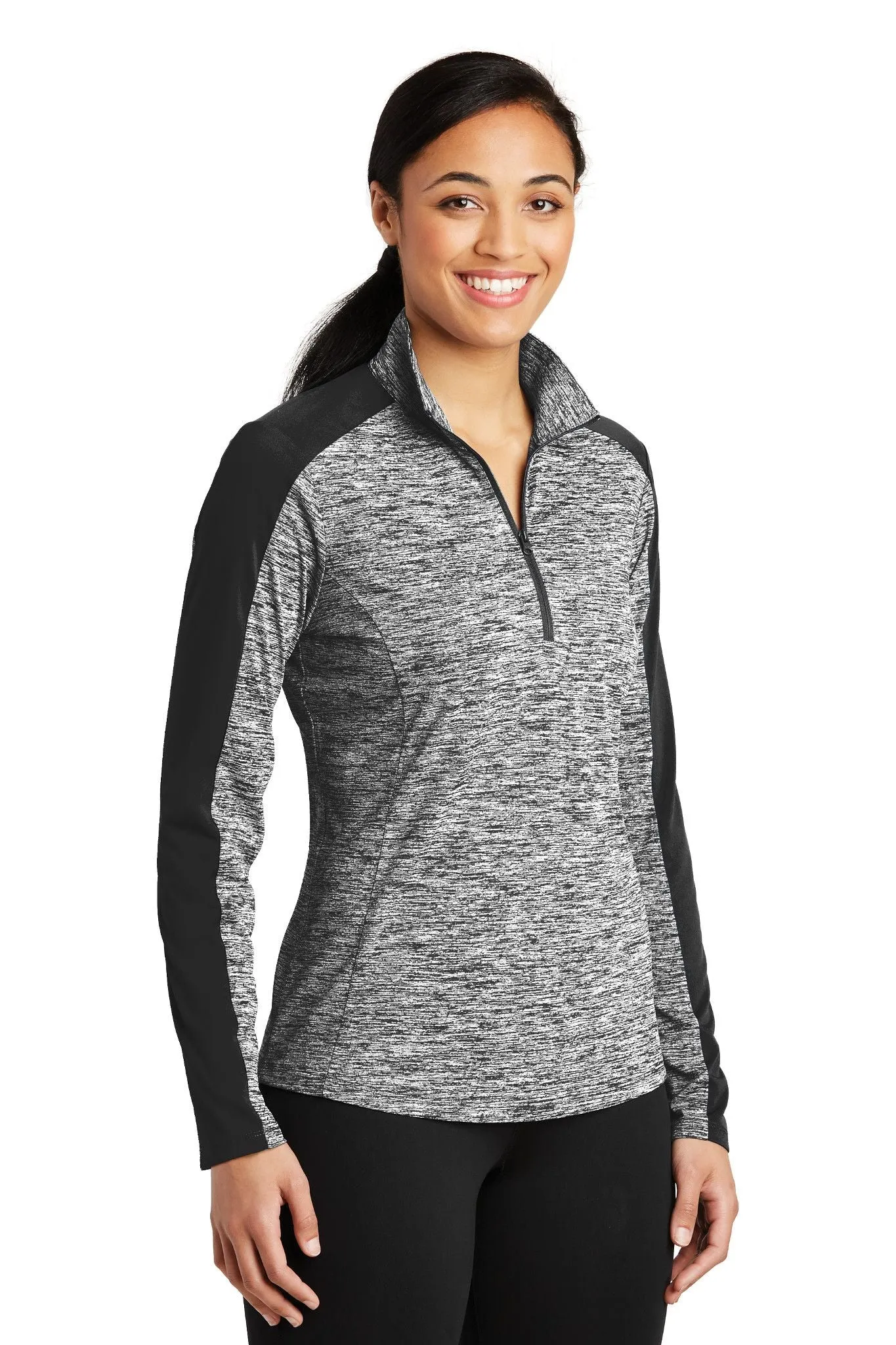 CCS Electric Heather Quarter-zip Pullover - Ladies