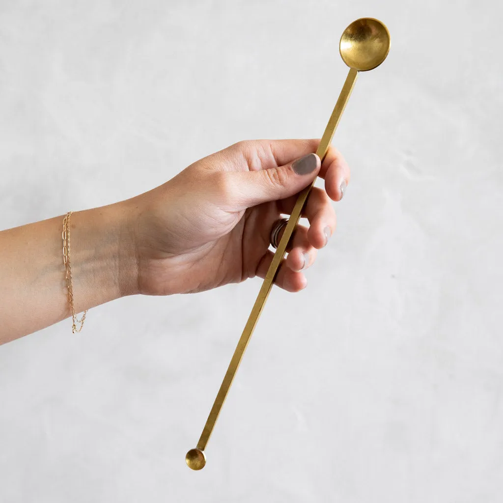 Cocktail Bar Spoon - Brass