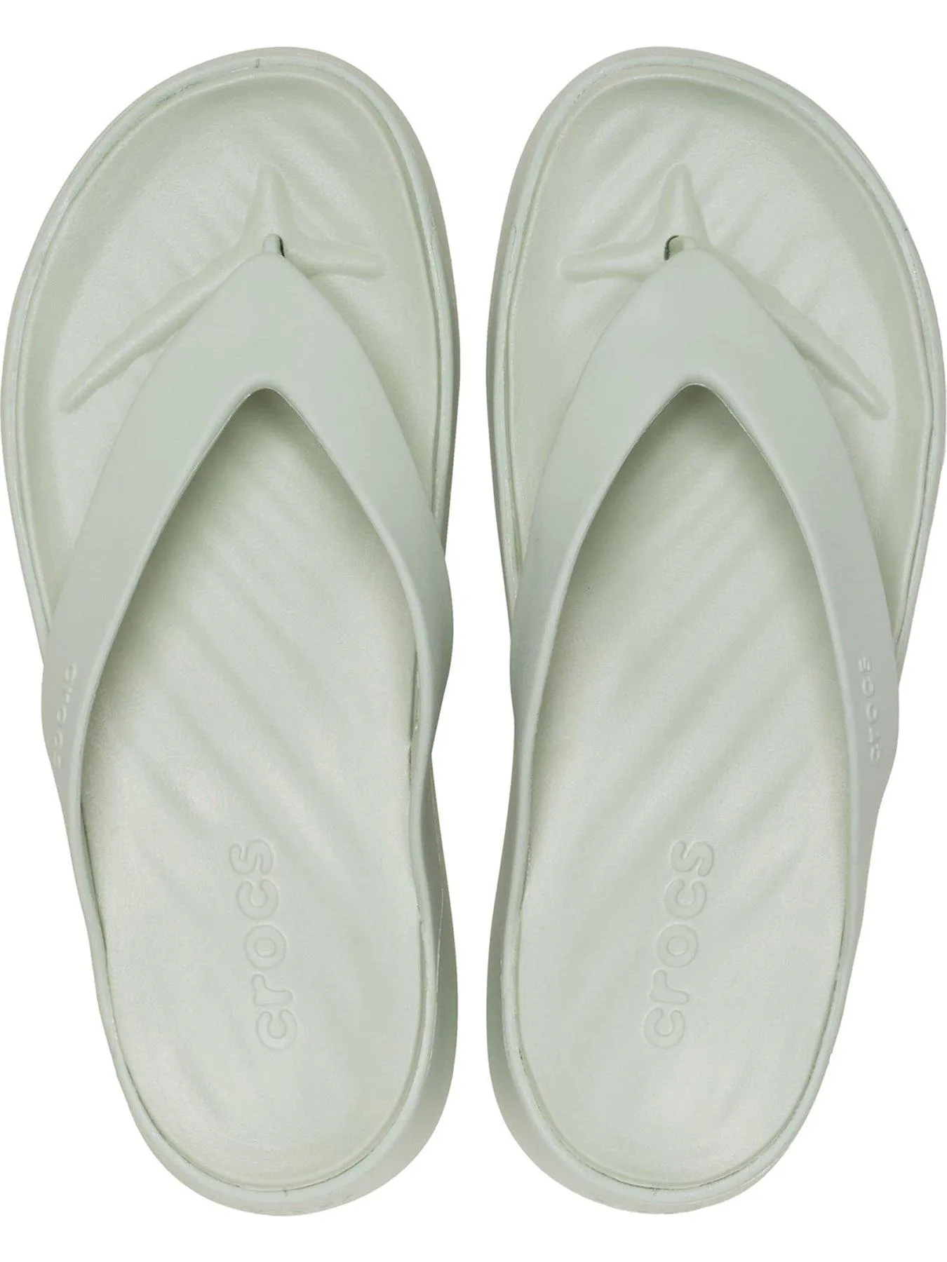 Crocs Getaway Flip Toepost Sandals - Plaster - Green