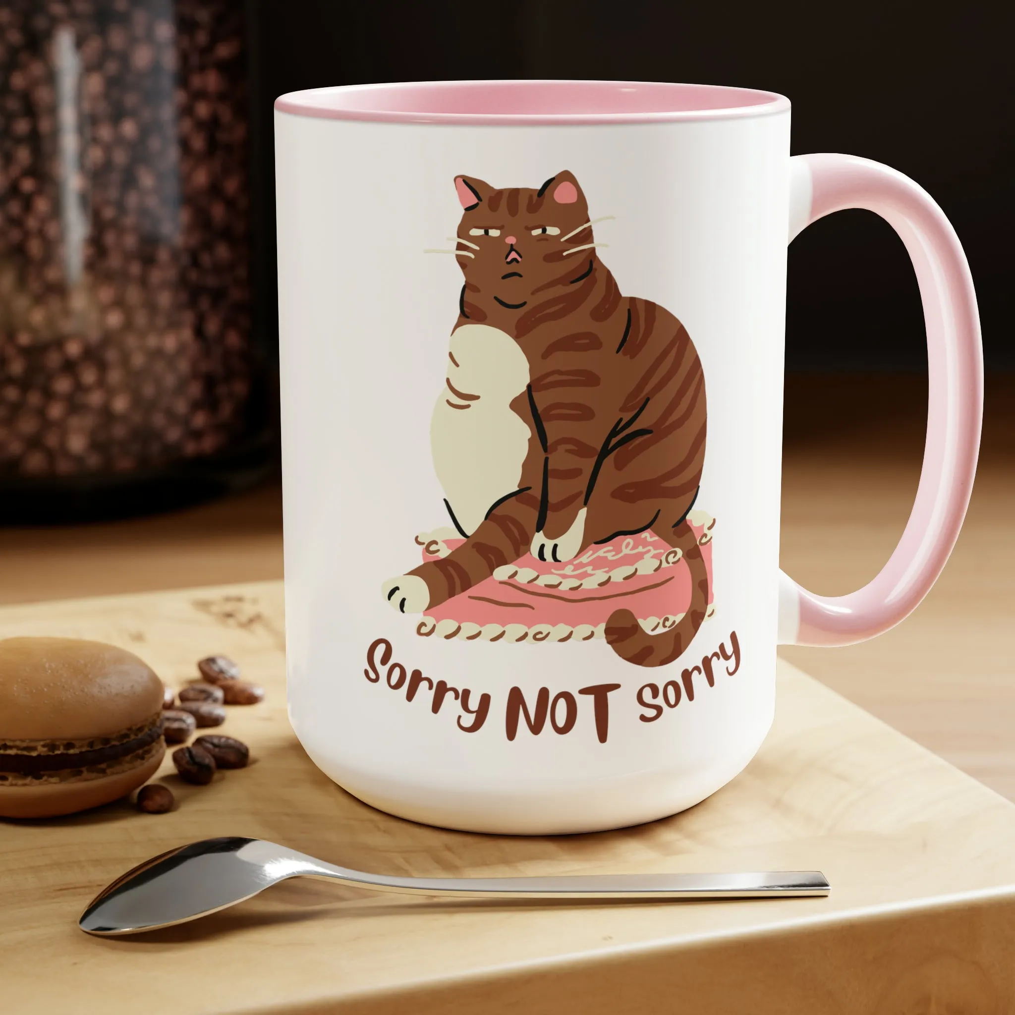 Cute chubby cat Coffee Mug 15oz