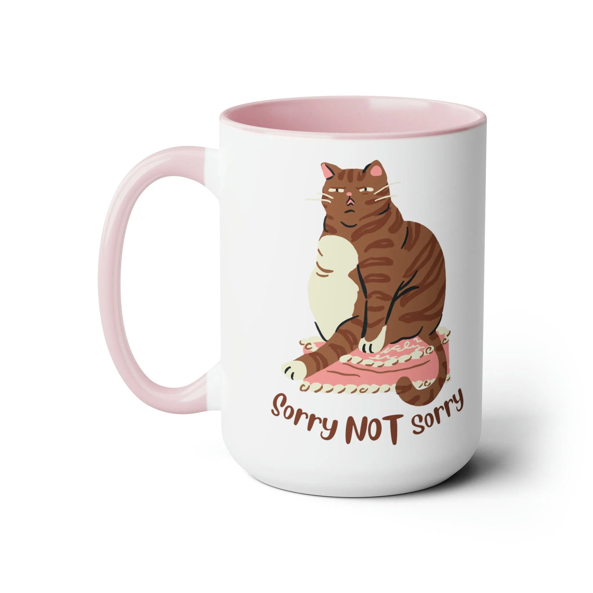 Cute chubby cat Coffee Mug 15oz