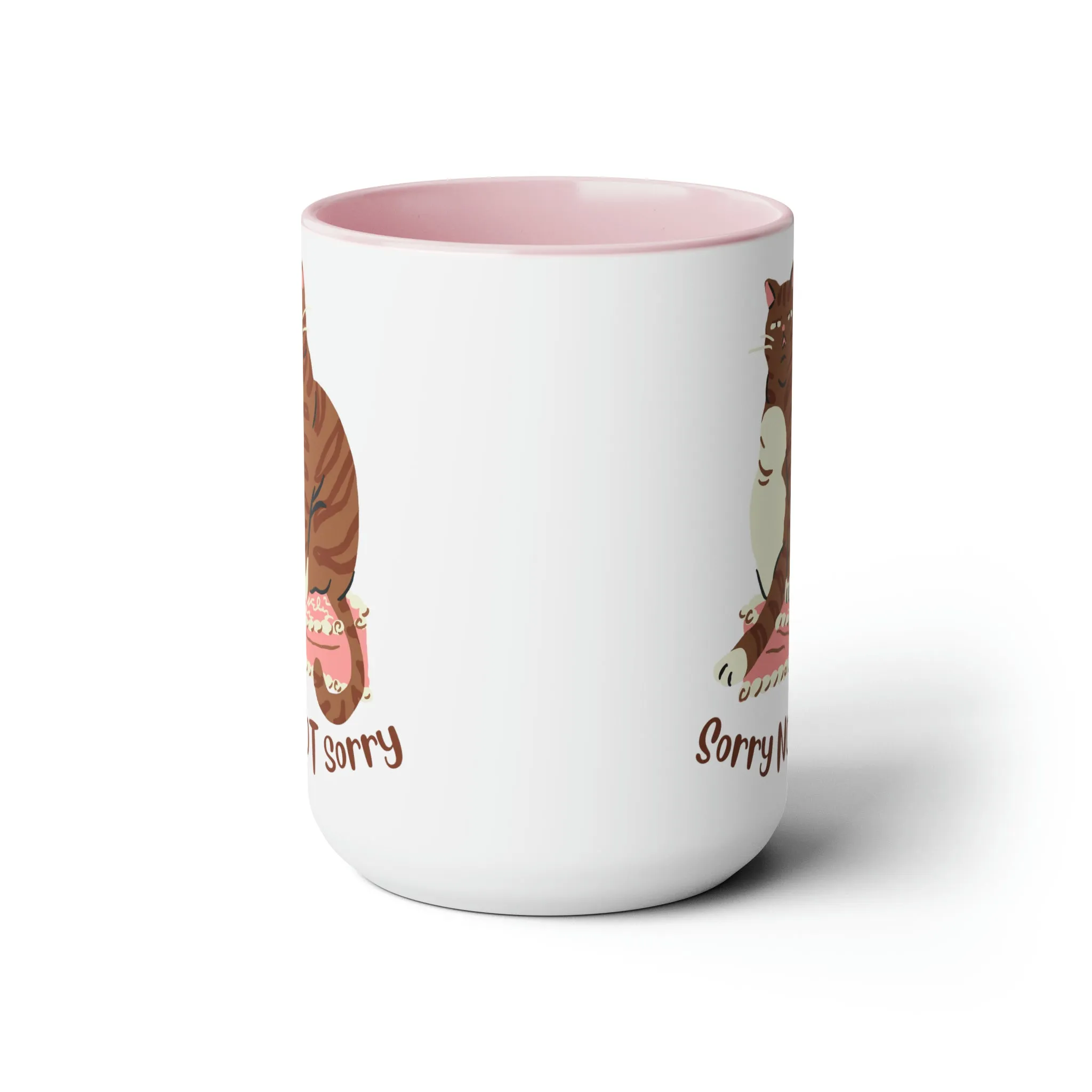 Cute chubby cat Coffee Mug 15oz