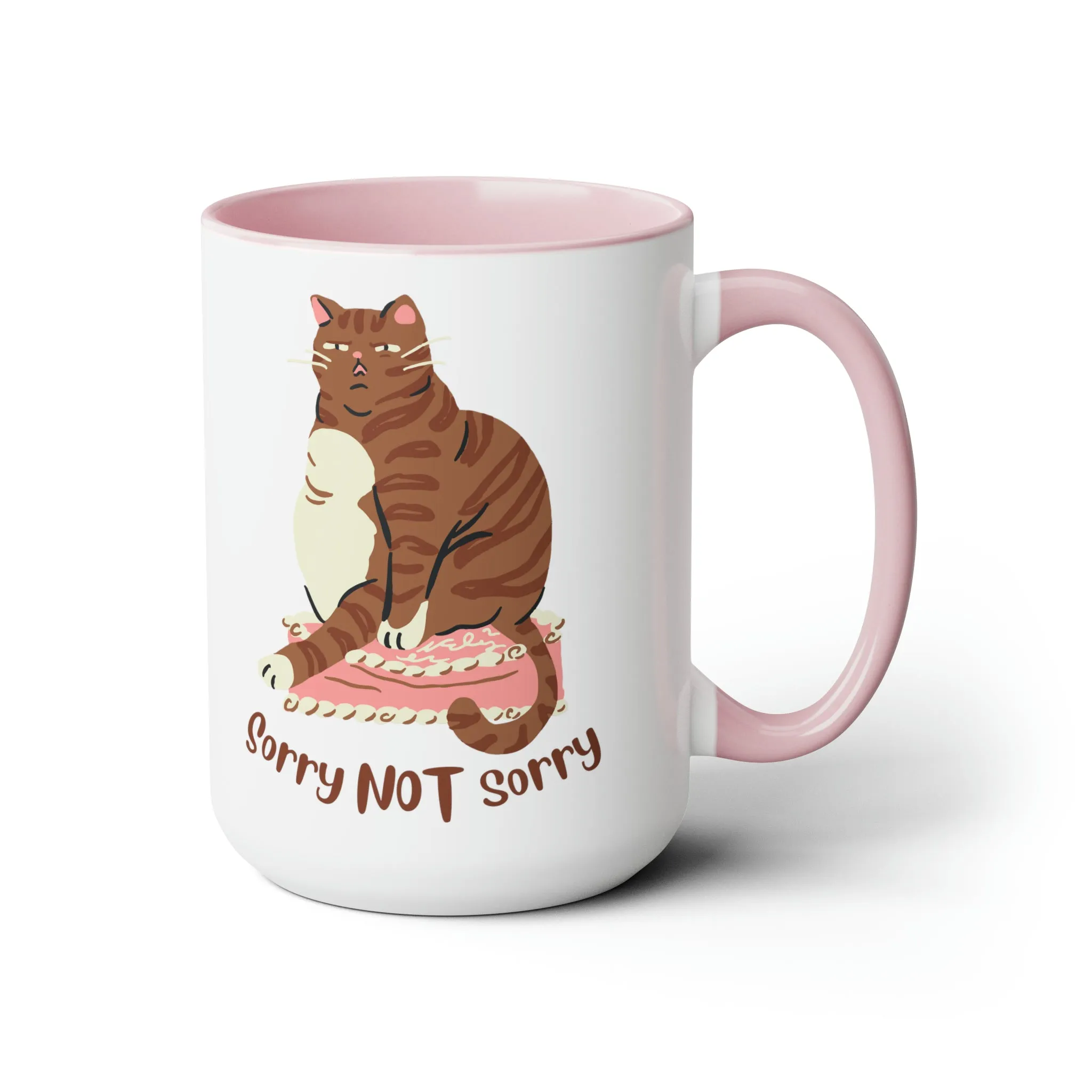 Cute chubby cat Coffee Mug 15oz