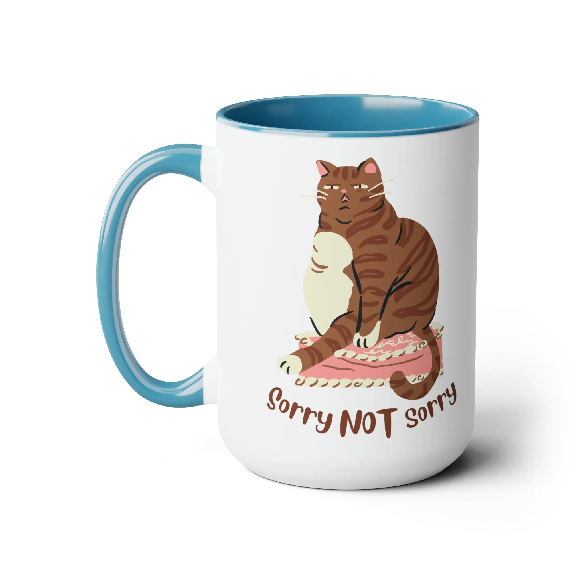 Cute chubby cat Coffee Mug 15oz