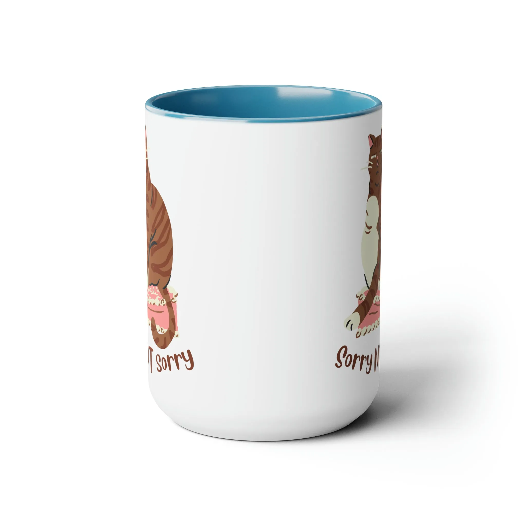 Cute chubby cat Coffee Mug 15oz