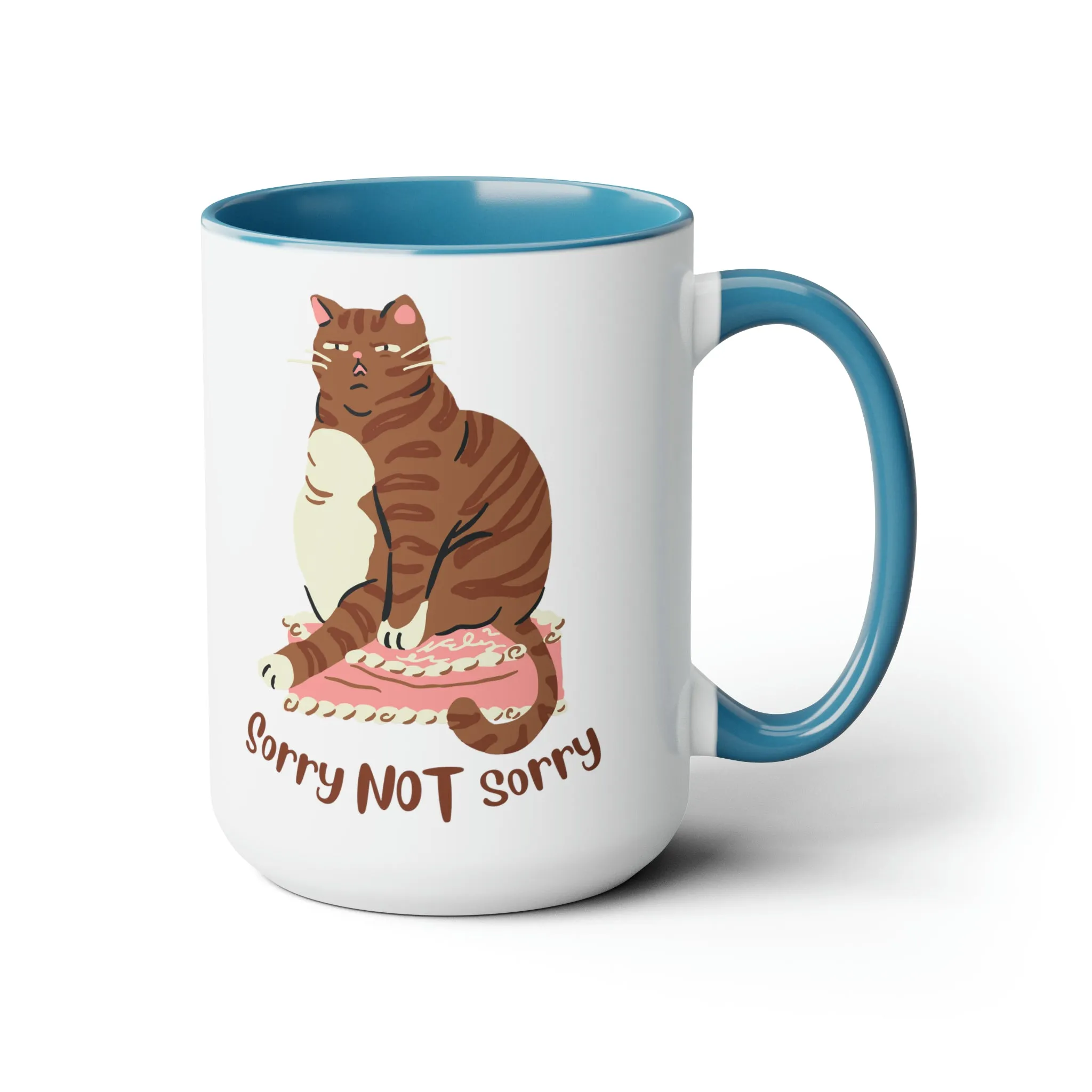 Cute chubby cat Coffee Mug 15oz