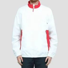 DC Skate Track Top Jacket White / Red from Slam City Skates London UK