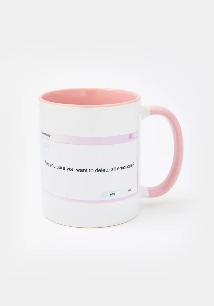 Delete All Emotions Mug-