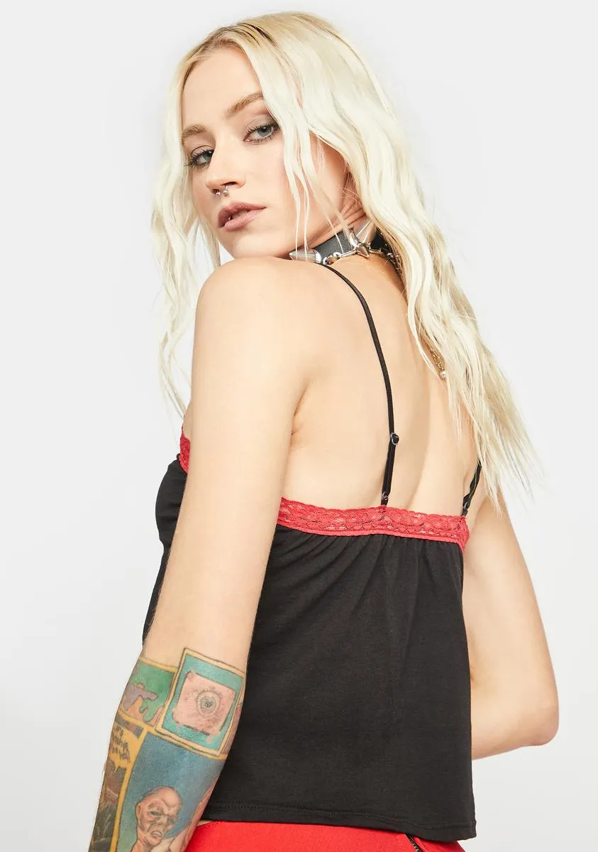 Devil Head Lace Tank-