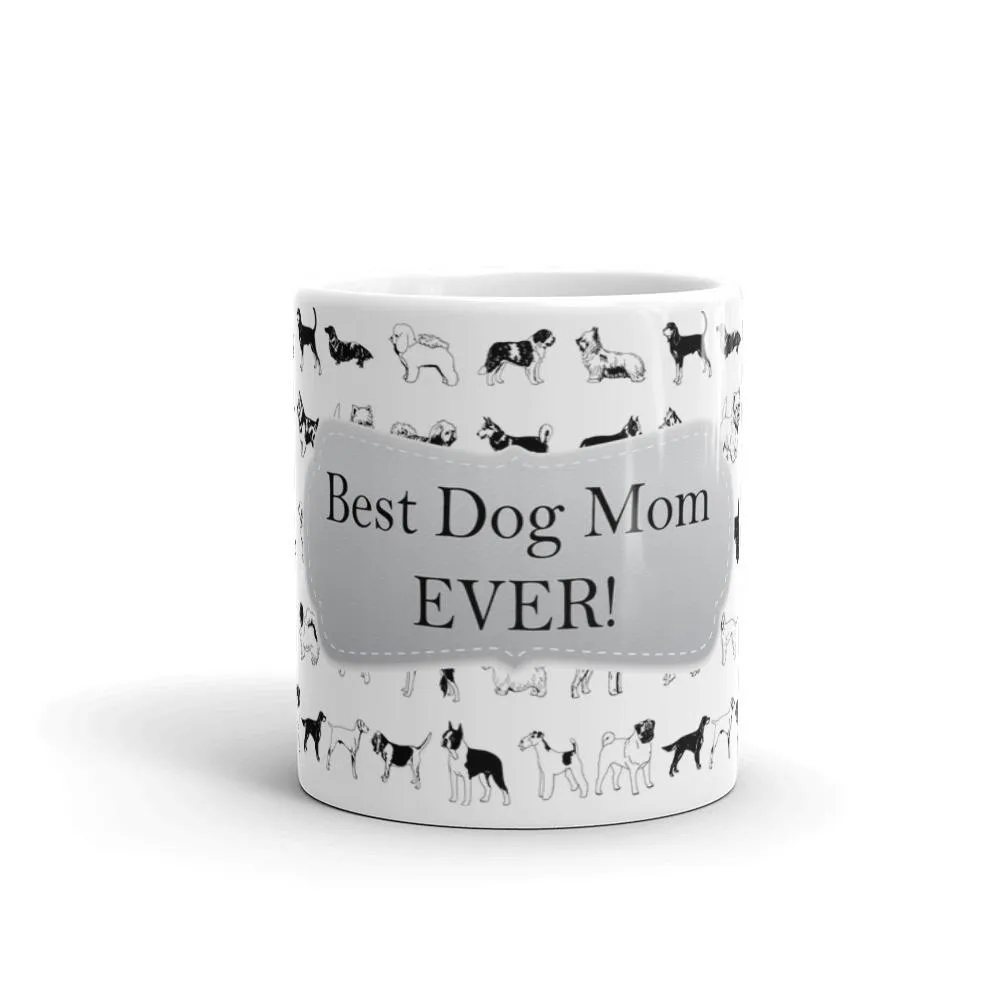 Dog Mom White Coffee Mug