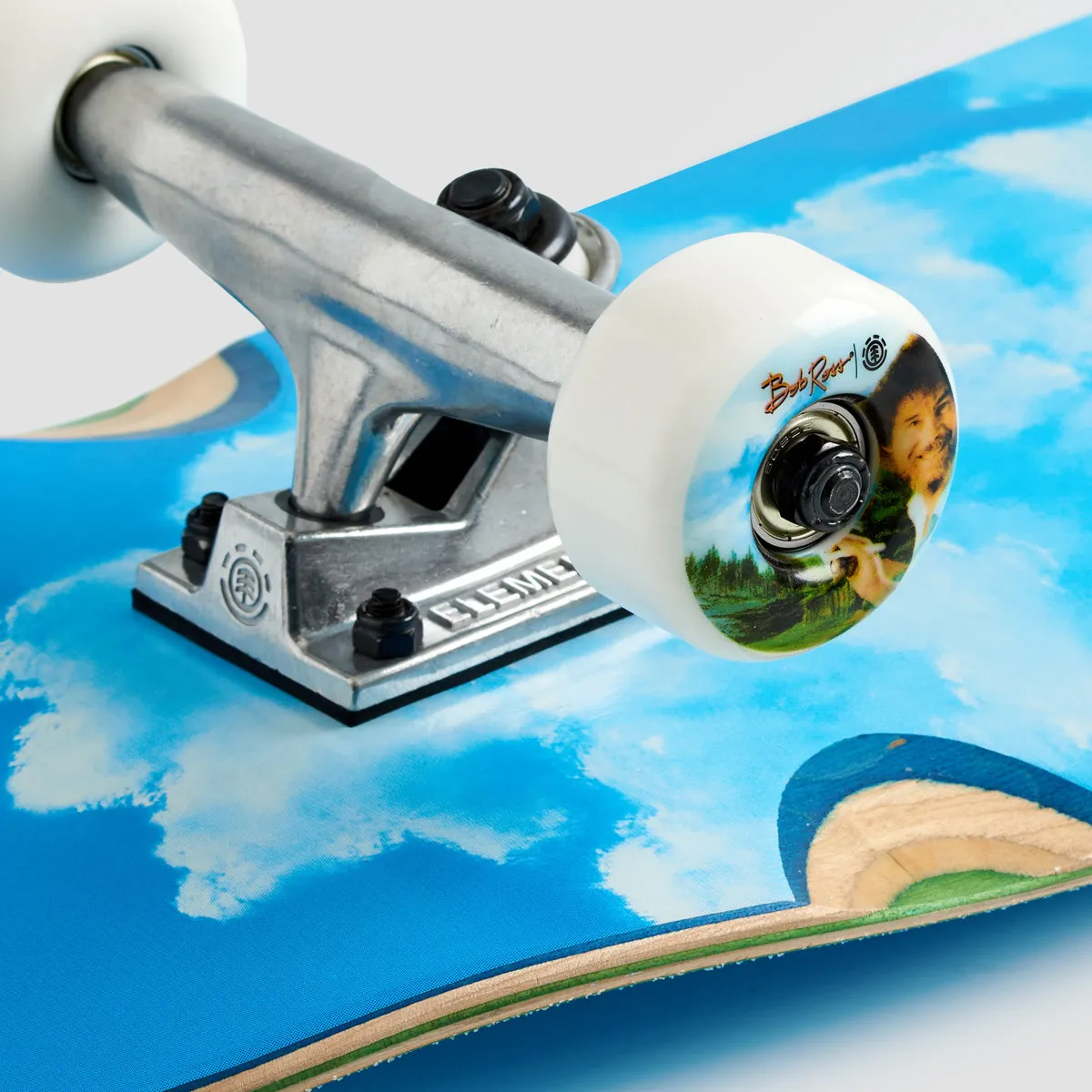 Element X Bob Ross Happy Clouds Cruiser Skateboard - 8.875"