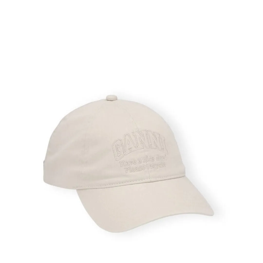 Embroidered Logo Cap (Egret)