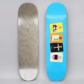 Enjoi 8.375 Enzo Flashcards R7 Skateboard Deck Blue