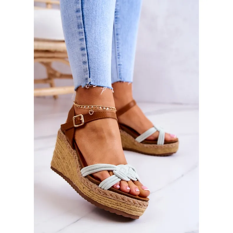 FB2 Fashionable Wedge Sandals Bright Green Roseville