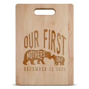 First Mothers Day Personalized Maple Cutting Board