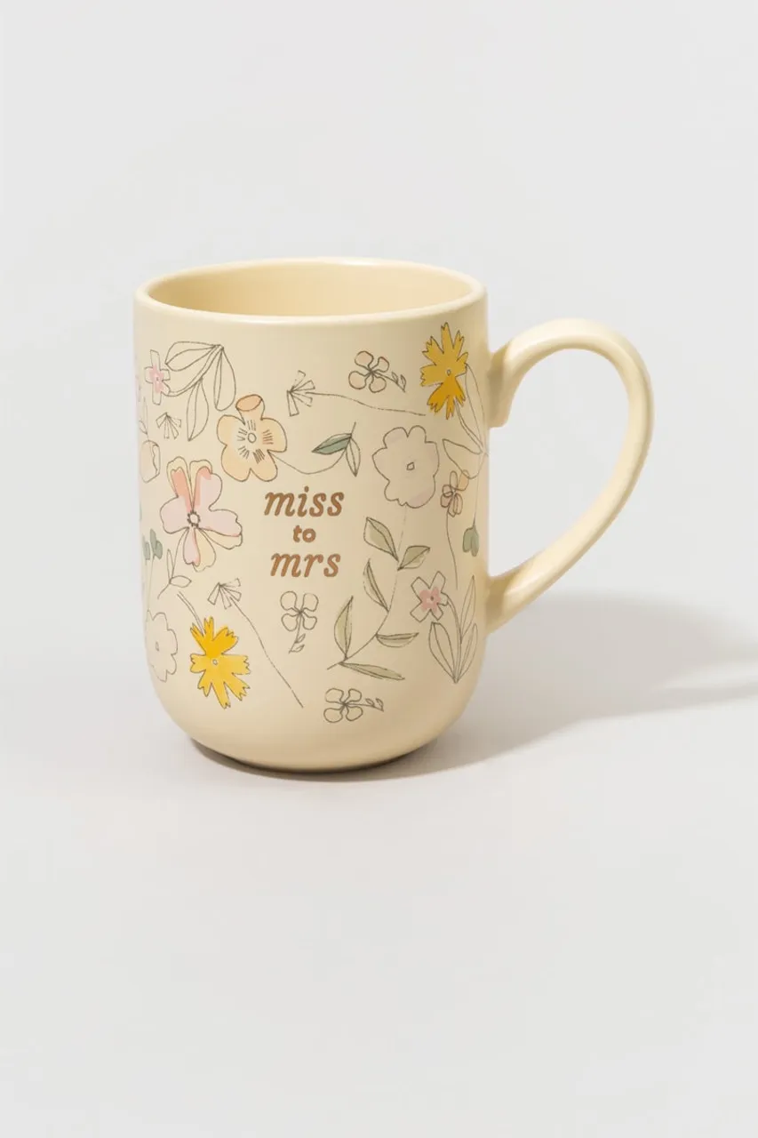 Floral Miss to Mrs Mug