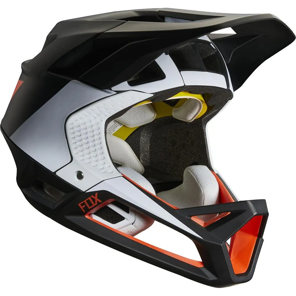 Fox Racing Proframe Ltd Edition Full Face Helmet - Black-White-Orange