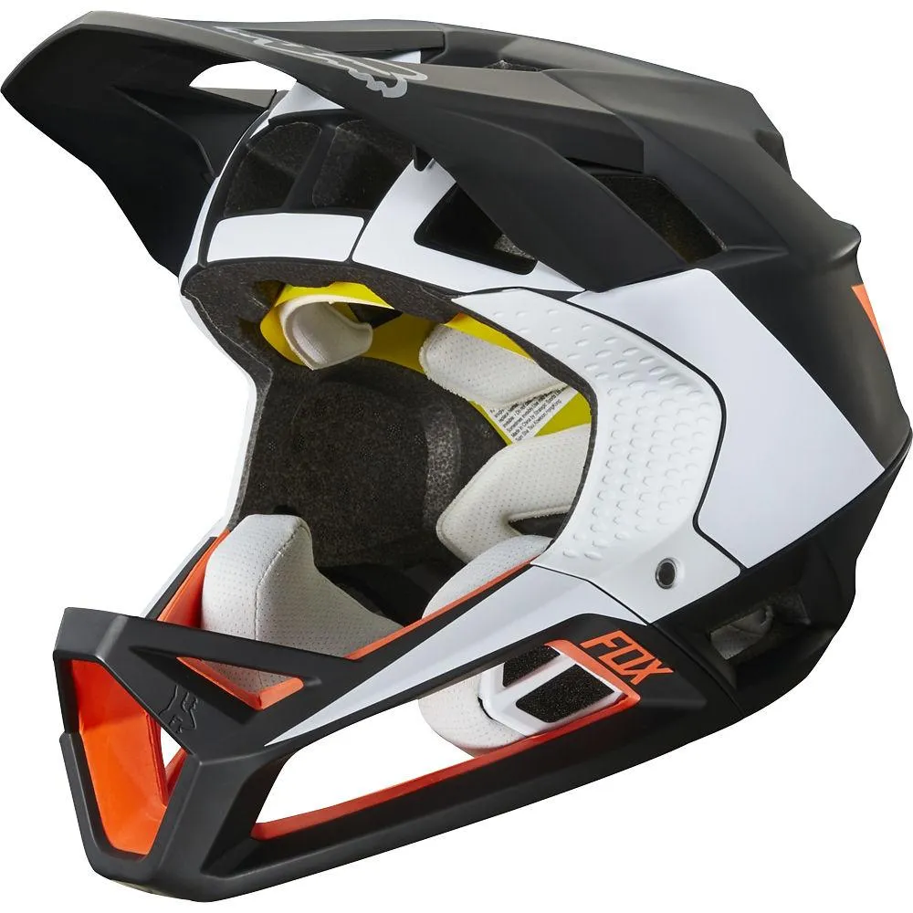 Fox Racing Proframe Ltd Edition Full Face Helmet - Black-White-Orange