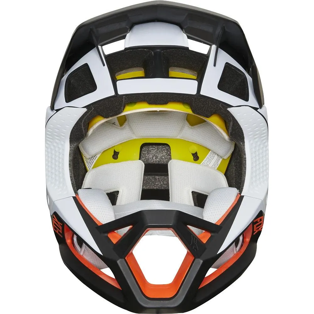 Fox Racing Proframe Ltd Edition Full Face Helmet - Black-White-Orange