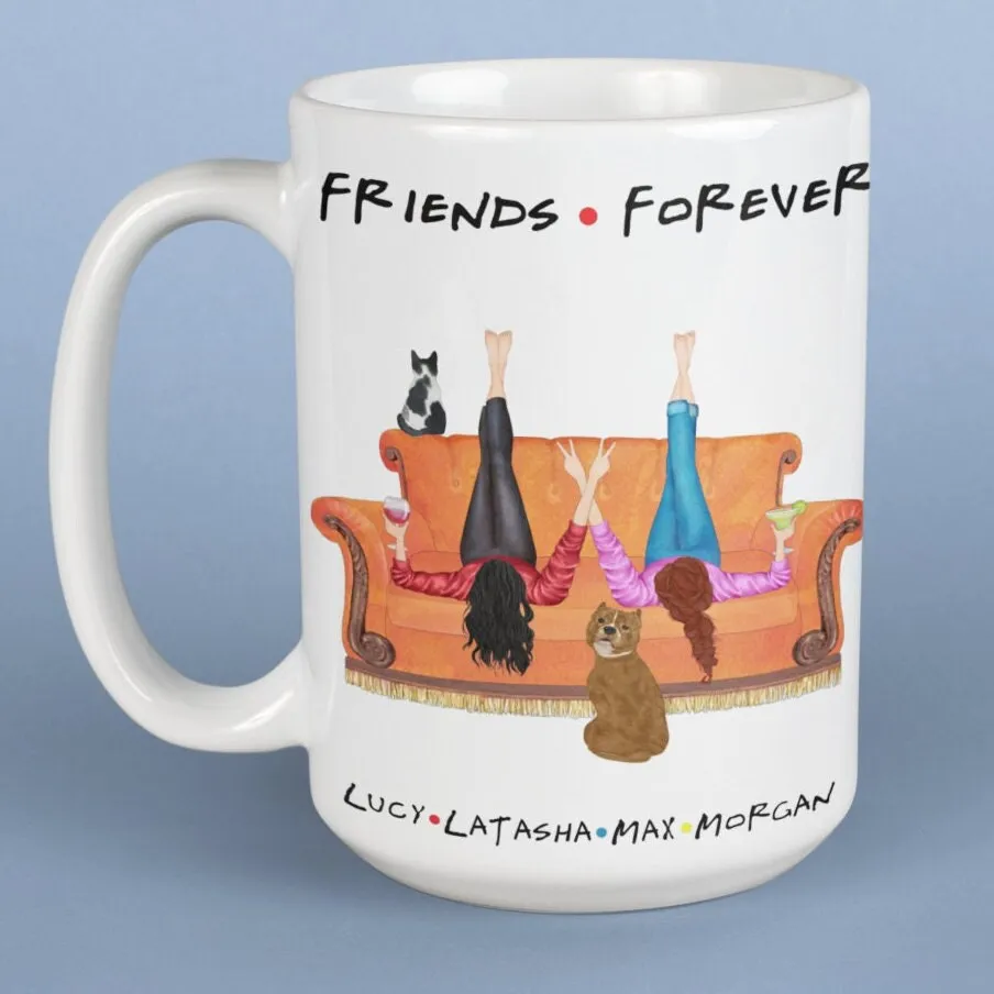 Friends Mug, Best Friends Mug, Sisters Mug, Coffee Mugs, Drink Mugs