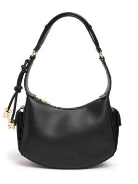 GANNI   Swing recycled leather shoulder bag 