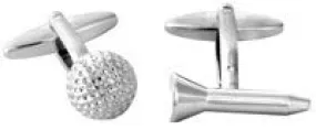 GOLF BALL & TEE CUFFLINLKS 901013