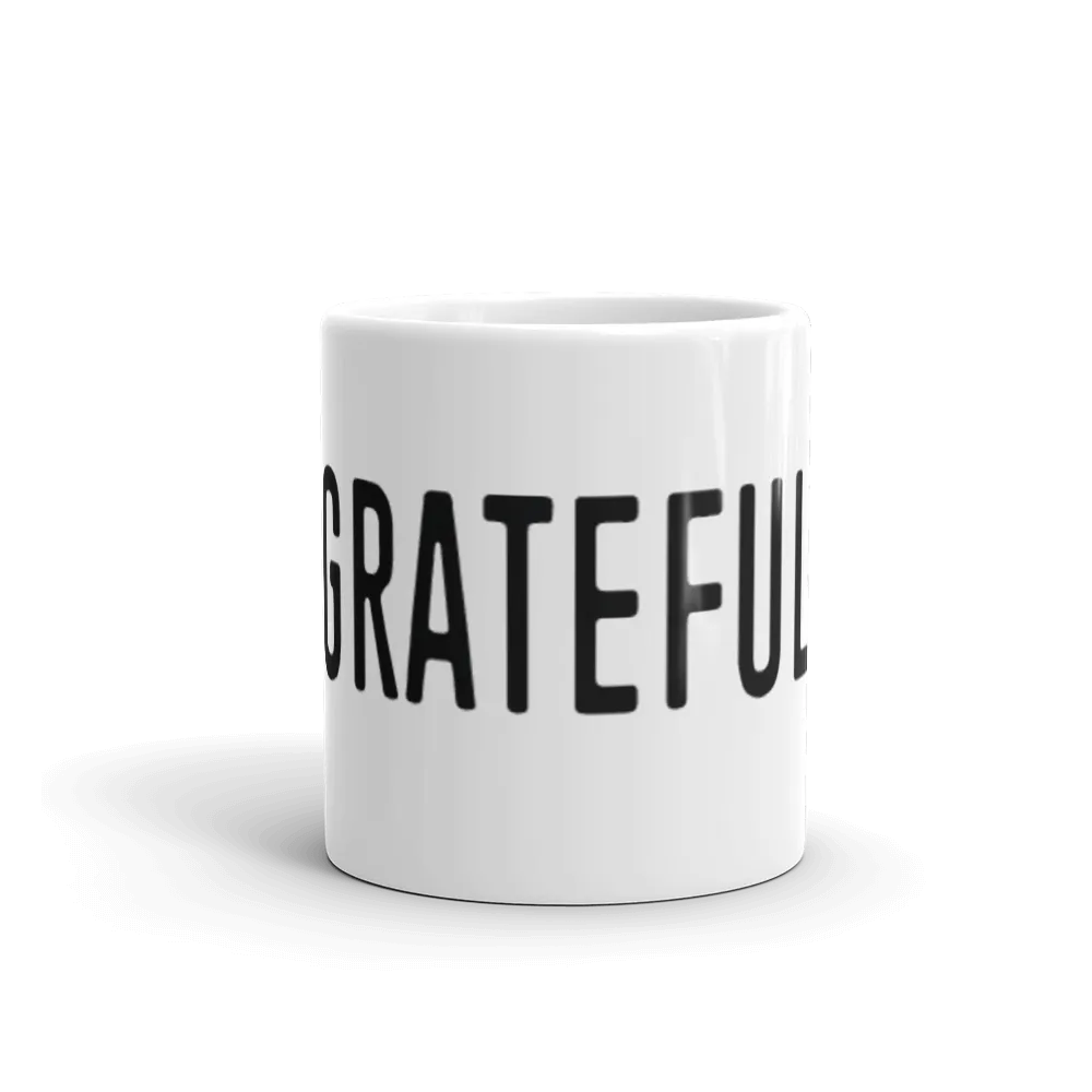 Grateful - White Ceramic Mug