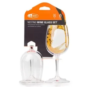 GSI Outdoors Nesting Wine Glass Set